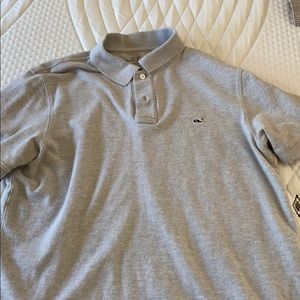 Worn slim fit vineyard vines polo